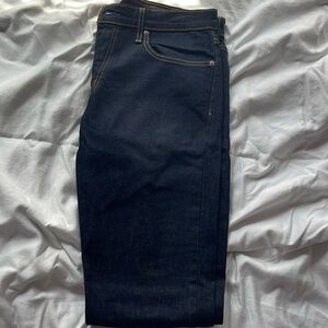 Levi’s 512 Jeans In Dark Blue W/ Gold Stitching W… - image 1